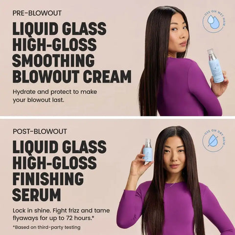 Liquid Glass High-Gloss Smoothing Blowout Cream